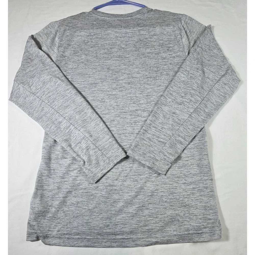 Nike Arkansas Razorbacks Breathable Dri-Fit Gray Long Sleeve T-Shirt Shirt Small